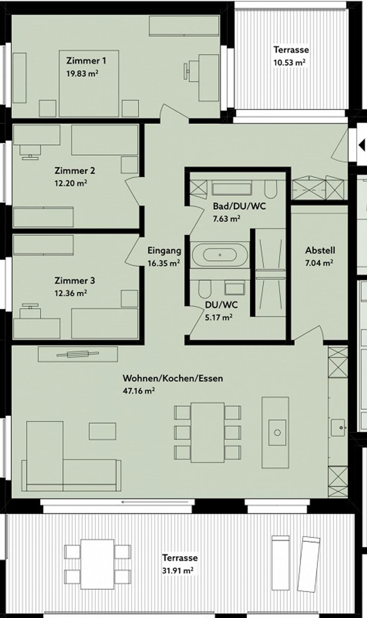 Appartement de rêve à louer à Walenstadt - Photo 7 sur 7