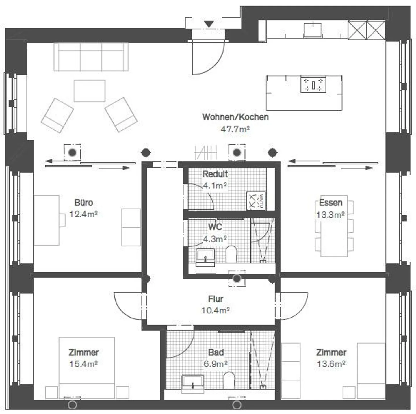 Appartamento moderno di 5,5 stanze nel centro storico - Foto 13 di 17