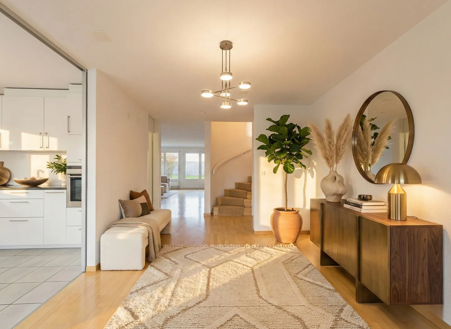 Maison de ville familiale de 7,5 pièces avec jardin - Photo 2 sur 9