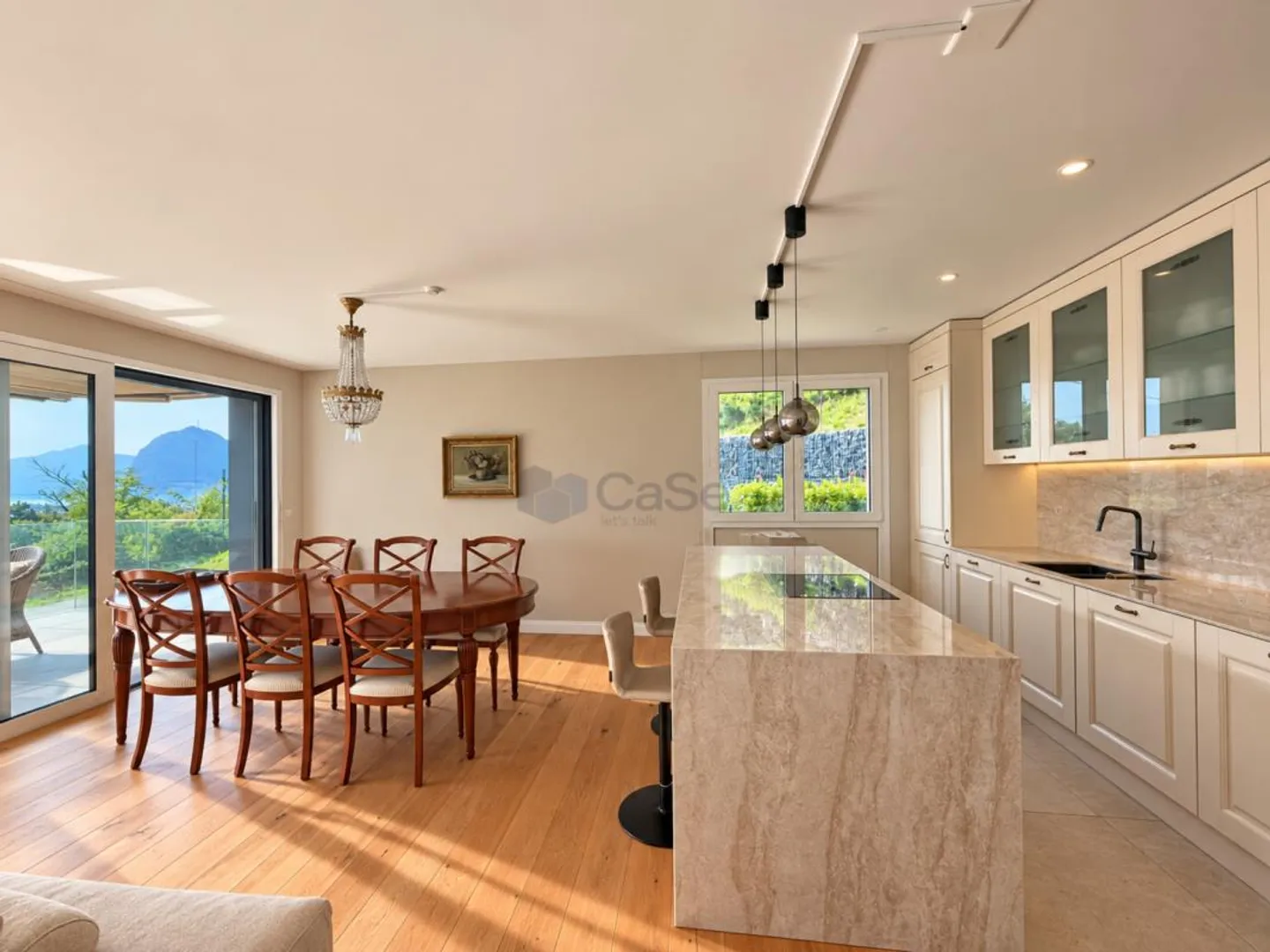 CANOBBIO - 4.5-ROOM APARTMENT, HIGH-QUALITY EQUIPMENT, TERRACE WITH LAKE VIEW AND PRIVATE GARDEN IN A UNIQUE SOLUTION - Photo 3 of 17