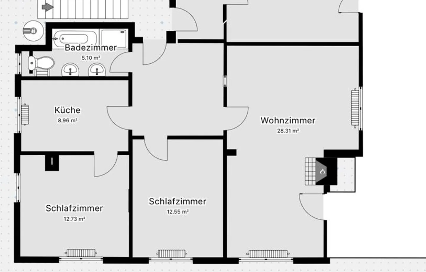 Attractive 3.5 Room Apartment with Large Terrace in Goldach - Photo 9 of 9
