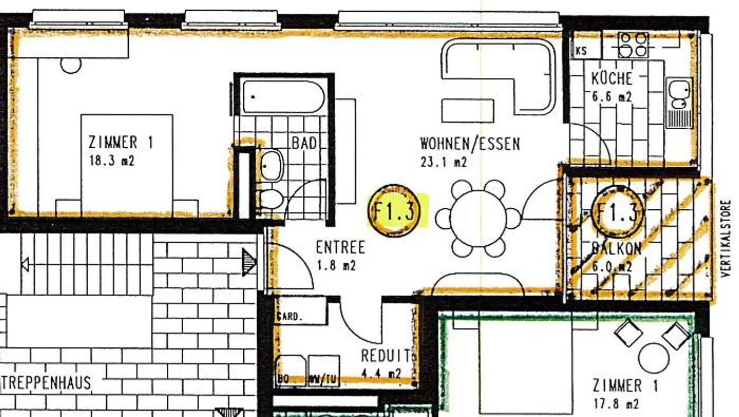 Appartamento moderno di 2,5 locali in posizione centrale a Wettingen - Foto 9 di 9
