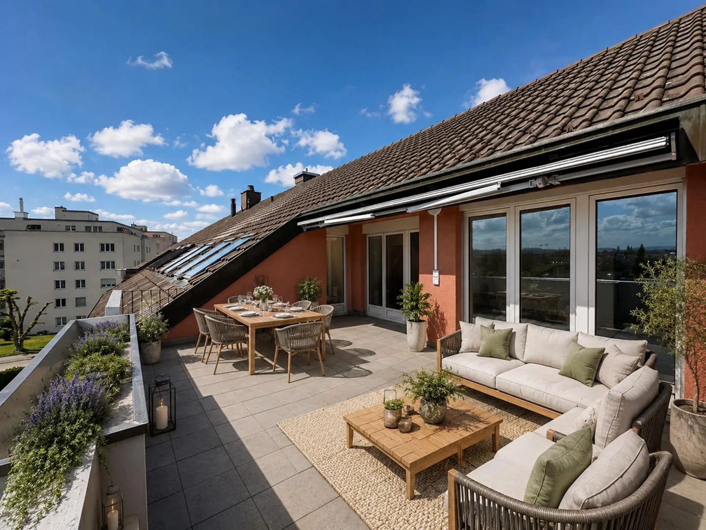 Appartamento attico di 5,5 stanze appena ristrutturato con vista panoramica a Küngoldingen - Foto 4 di 11