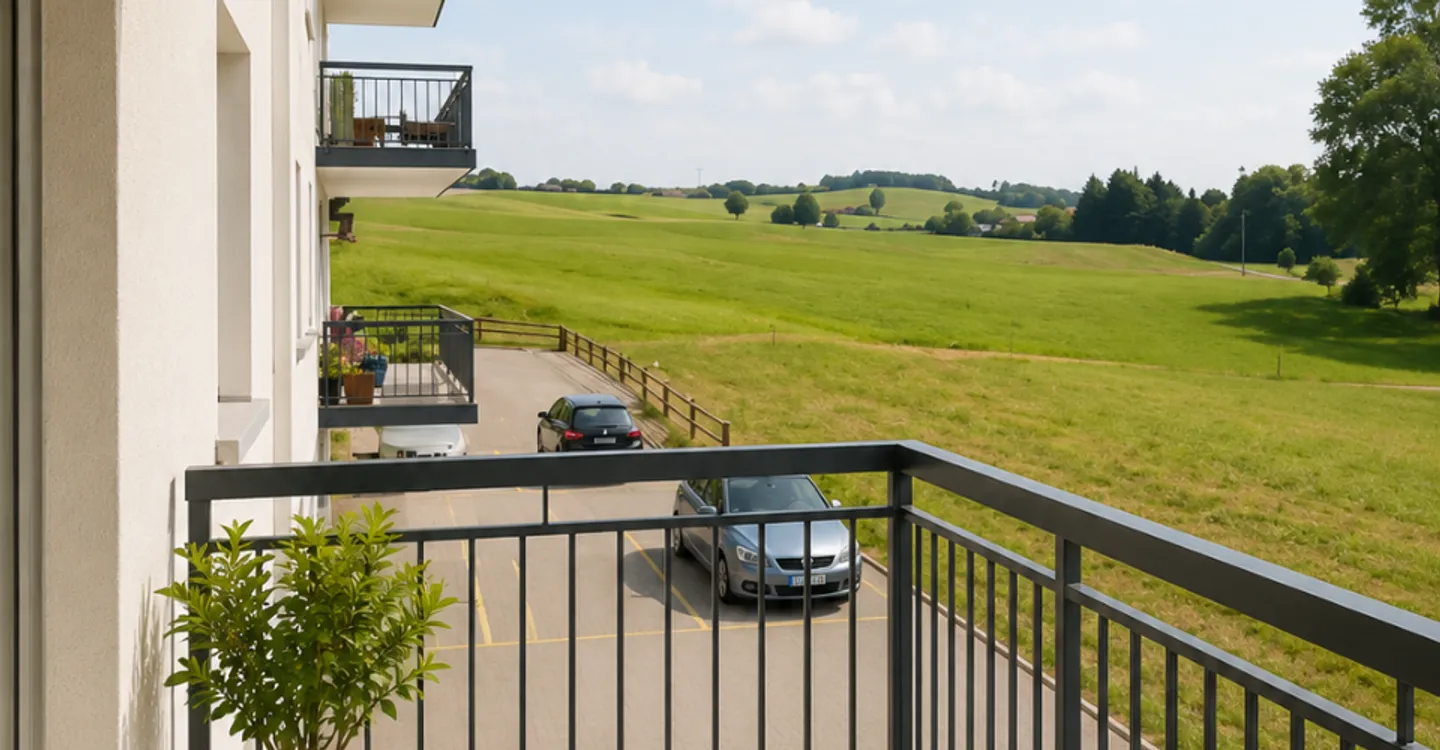 Charming 3.5-room apartment with balcony and unobstructed view in Villaraboud - Photo 8 of 8