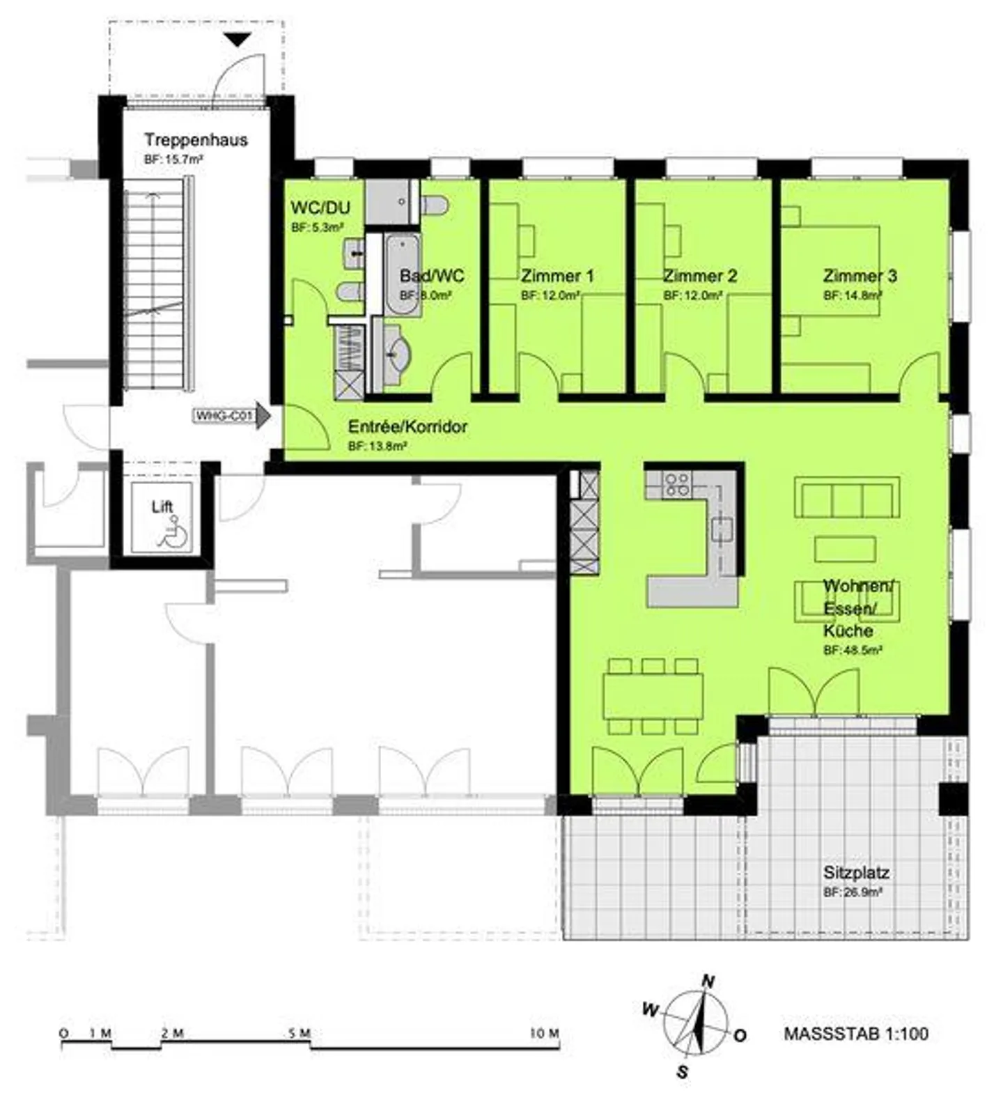 Spacious 4.5 Room Apartment - Photo 11 of 12
