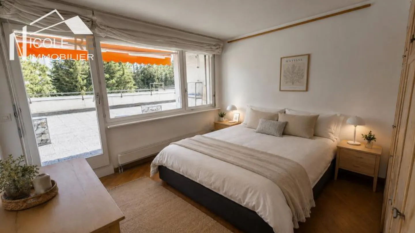 2,5-Zimmer-Wohnung im Zentrum von Crans - Terrasse & hohes Potenzial - Foto 5 von 9