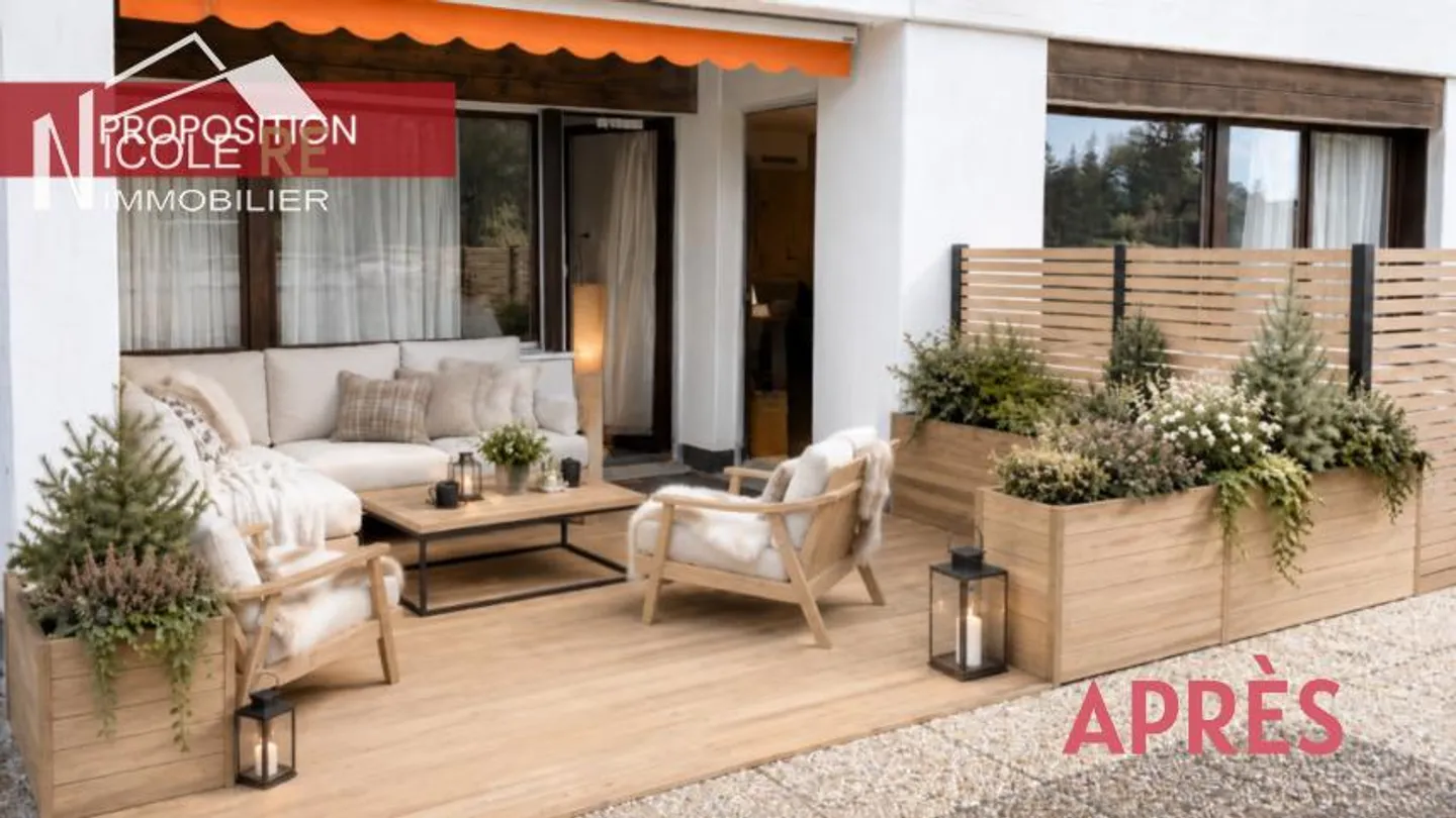 2,5-Zimmer-Wohnung im Zentrum von Crans - Terrasse & hohes Potenzial - Foto 8 von 9