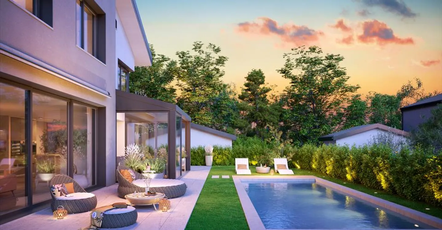 Grande villa Minergie di 7 piani, finiture di alta qualità, piscina - Foto 2 di 11
