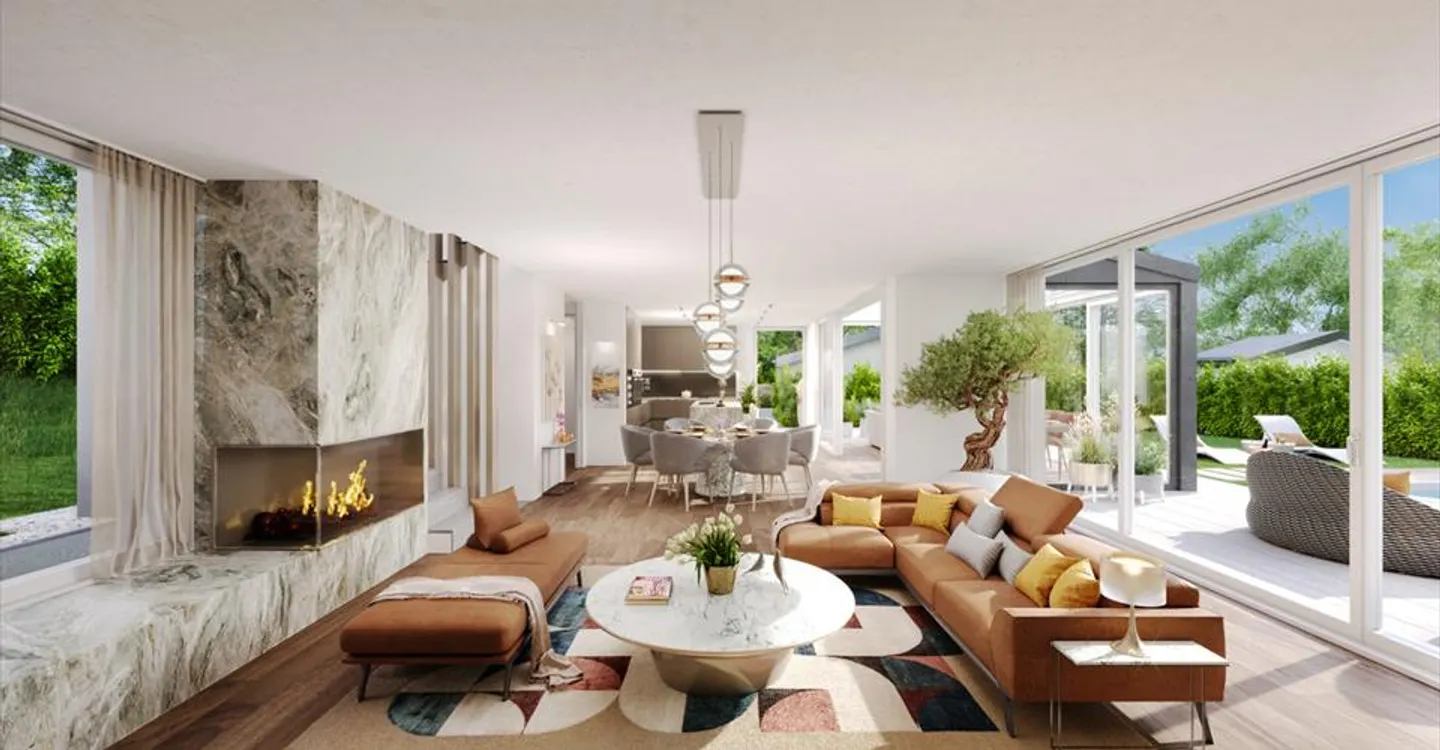 Grande villa Minergie di 7 piani, finiture di alta qualità, piscina - Foto 4 di 11
