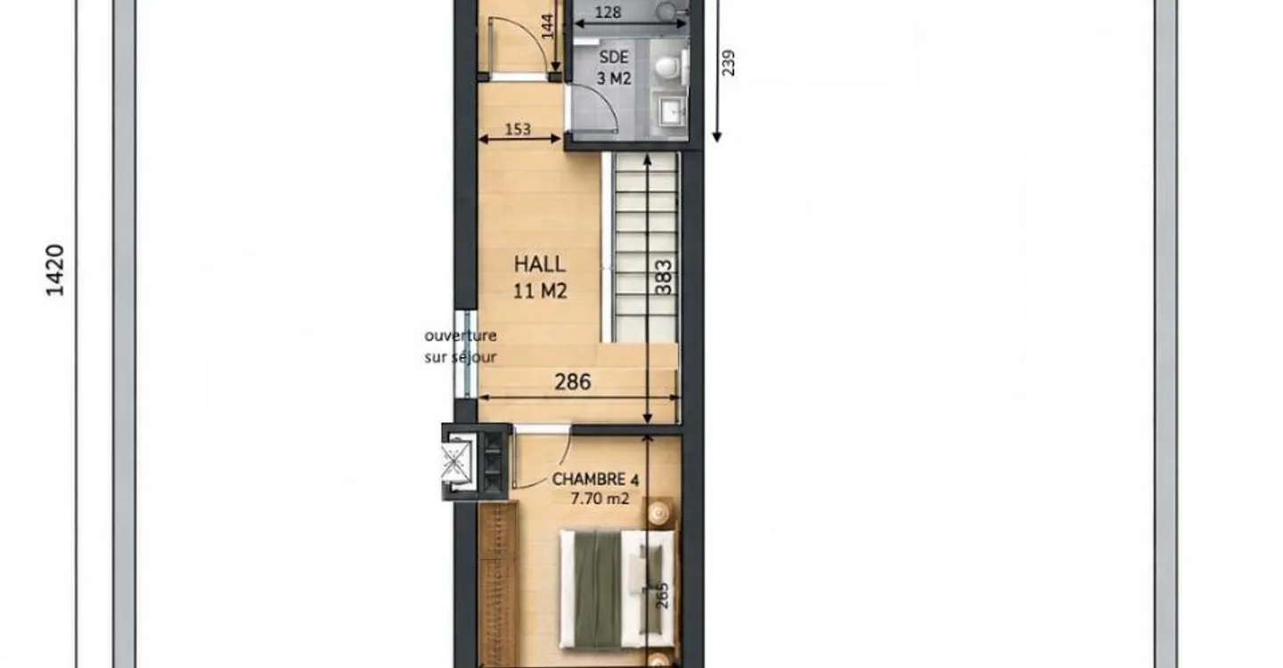 Choëx, duplex de 5.5 pces dans les combles - Photo 12 sur 12