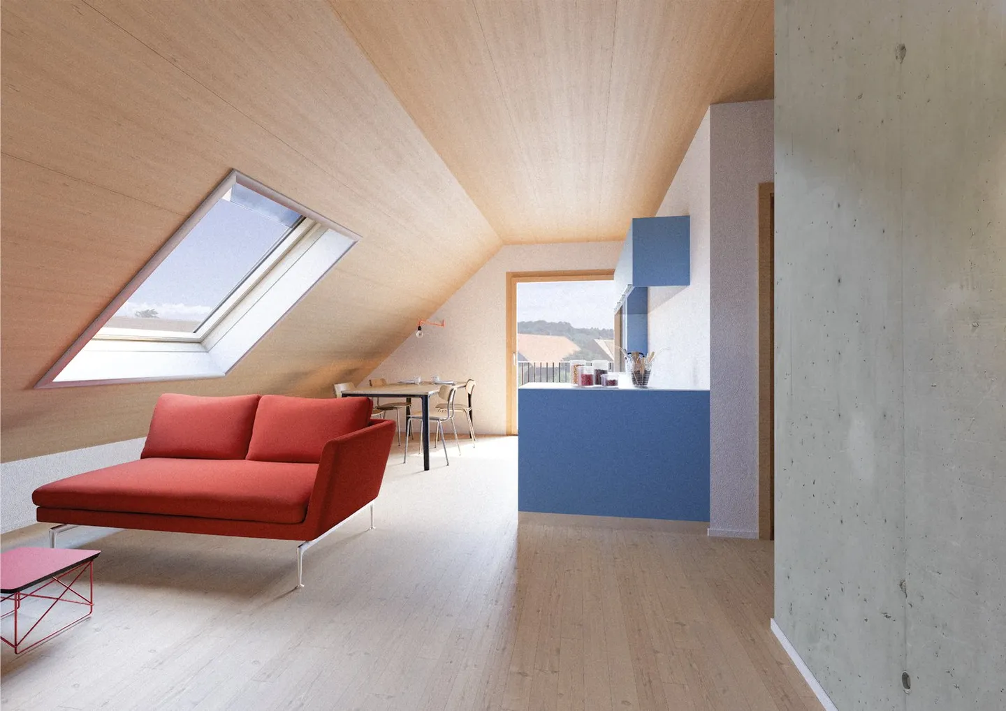 Ultimo appartamento di nuova costruzione nella casa in legno consolidata nel cuore del Seeland bernese - Foto 1 di 7