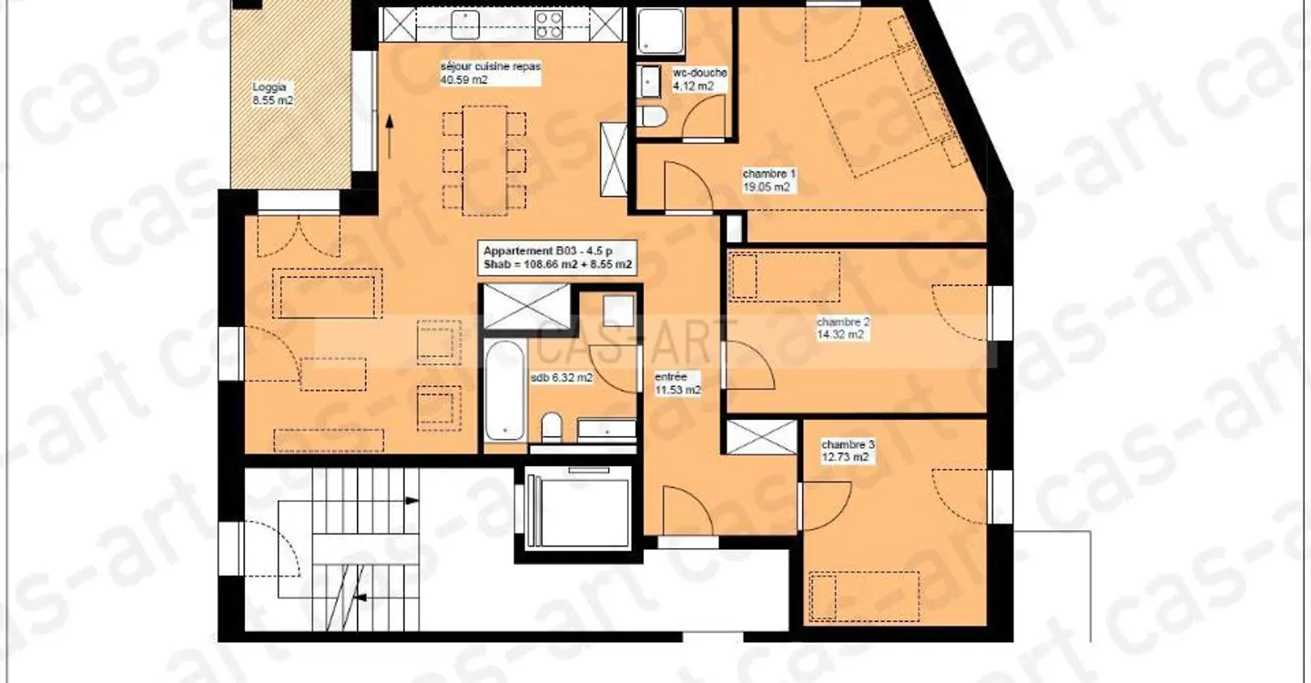 Charmant appartement 4.5 pièces - Photo 6 sur 6