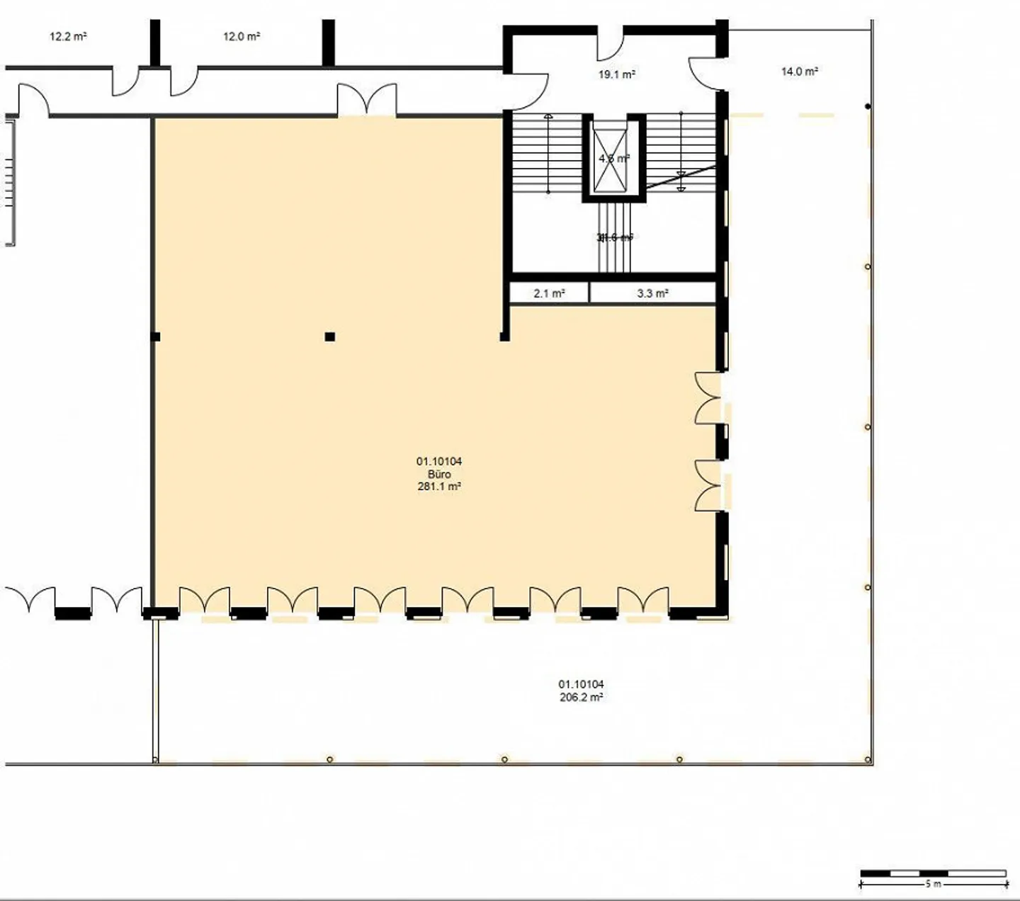 Gewerbefläche im Rohbau im Fussballstadion Schaffhausen - Foto 7 von 13
