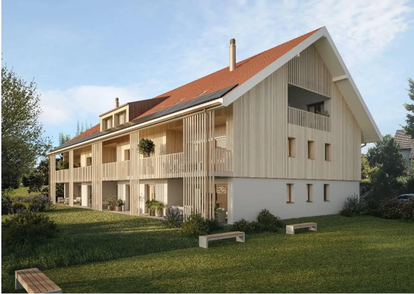 Première occupation : Appartement neuf exclusif de 4,5 pièces avec grande terrasse ... - Photo 1 sur 13