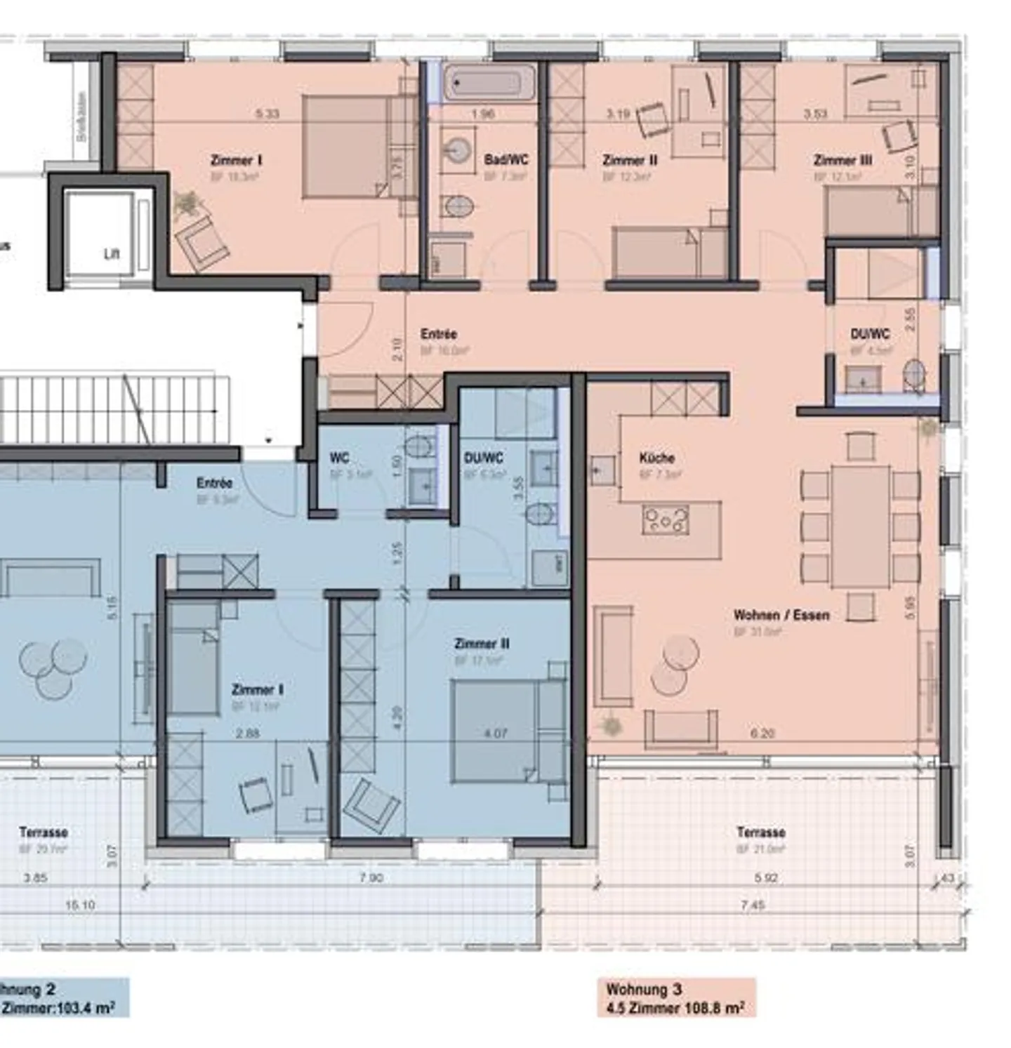 Première occupation : Appartement neuf exclusif de 4,5 pièces avec grande terrasse ... - Photo 2 sur 13