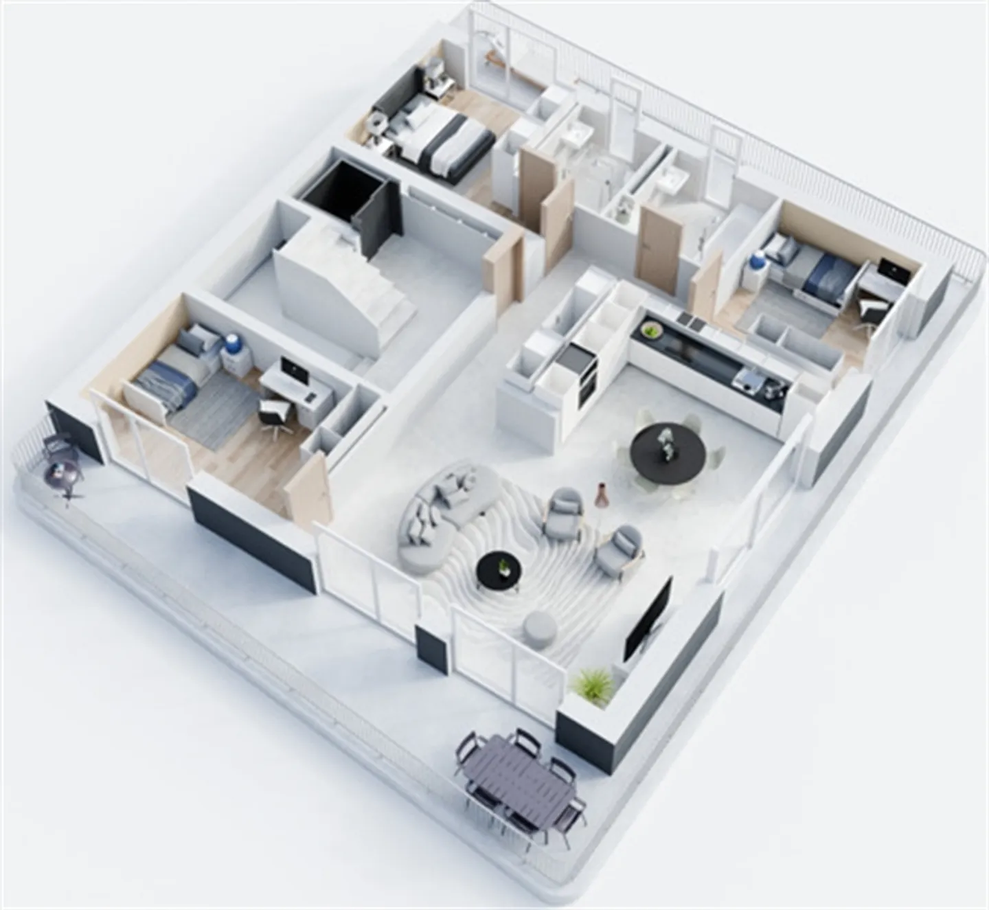 Considérez cette vue sur l'appartement de 4,5 pièces du château au 2ème étage - Photo 2 sur 10