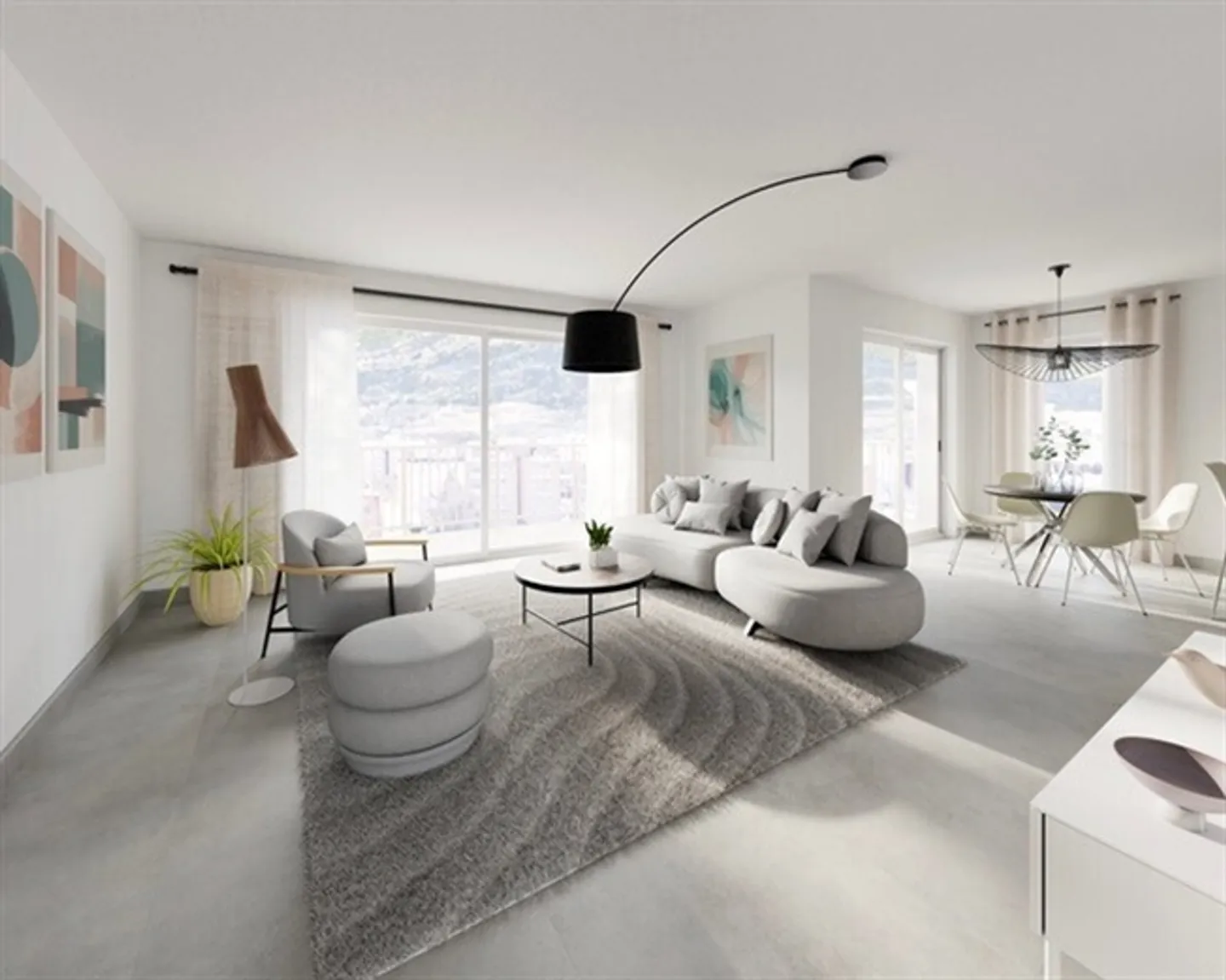 Considérez cette vue sur l'appartement de 4,5 pièces du château au 2ème étage - Photo 6 sur 10