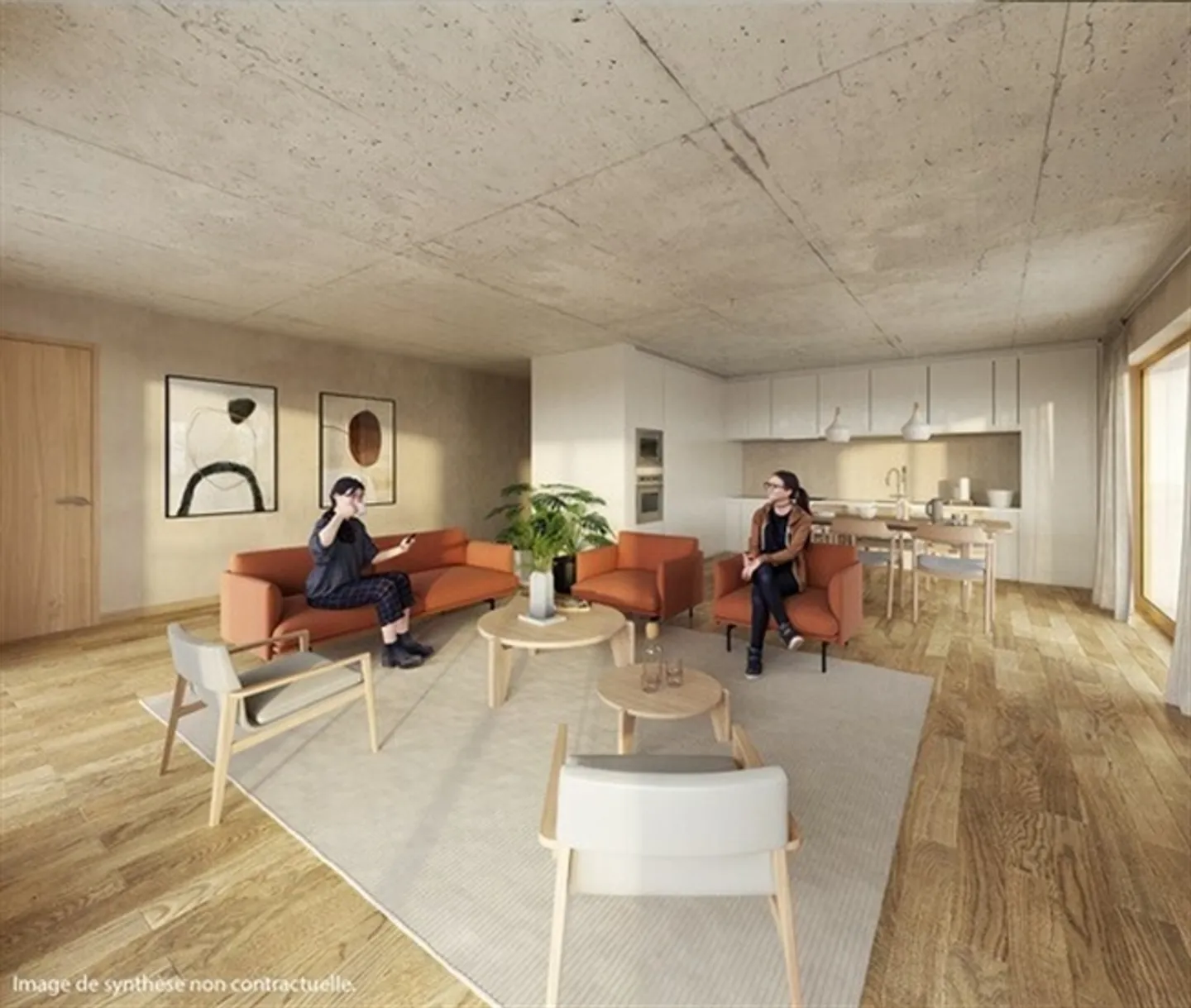 Considérez cette vue sur l'appartement de 4,5 pièces du château au 2ème étage - Photo 9 sur 10