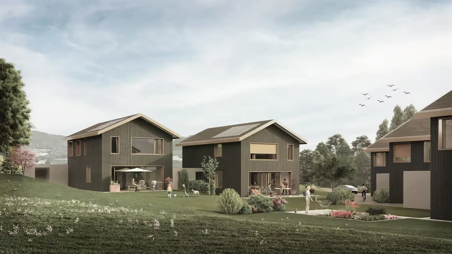Villa individuelle neuve et de standing en Gruyère - Villa D (vente - Photo 2 sur 6