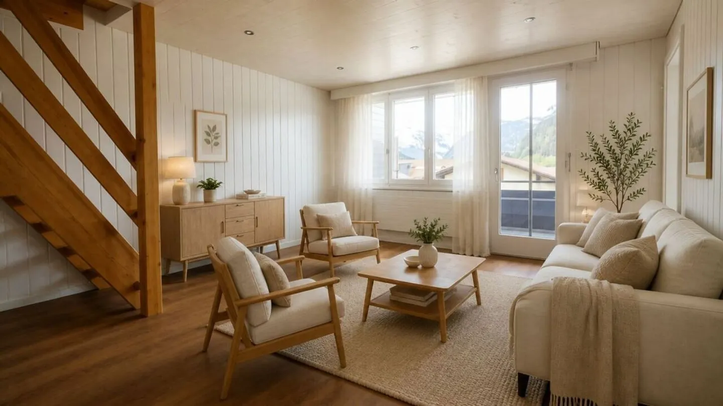 APPARTAMENTO MAISONETTE DA SOGNO CON BALCONE SOLEGGIATO E PANORAMA ALPINO - Foto 7 di 19