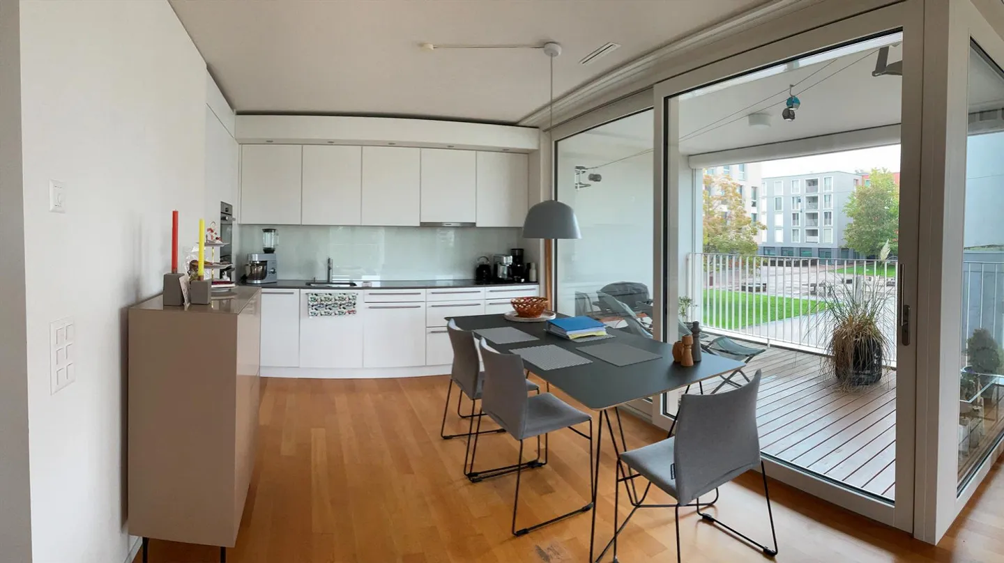 3.5-Zimmerwohnung mit Loggia und Ausblick auf den Rhein - Foto 5 von 8