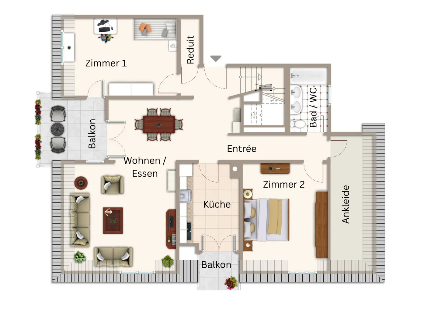 Spacious 5.5-room maisonette apartment with plenty of space for the whole family - Photo 14 of 15