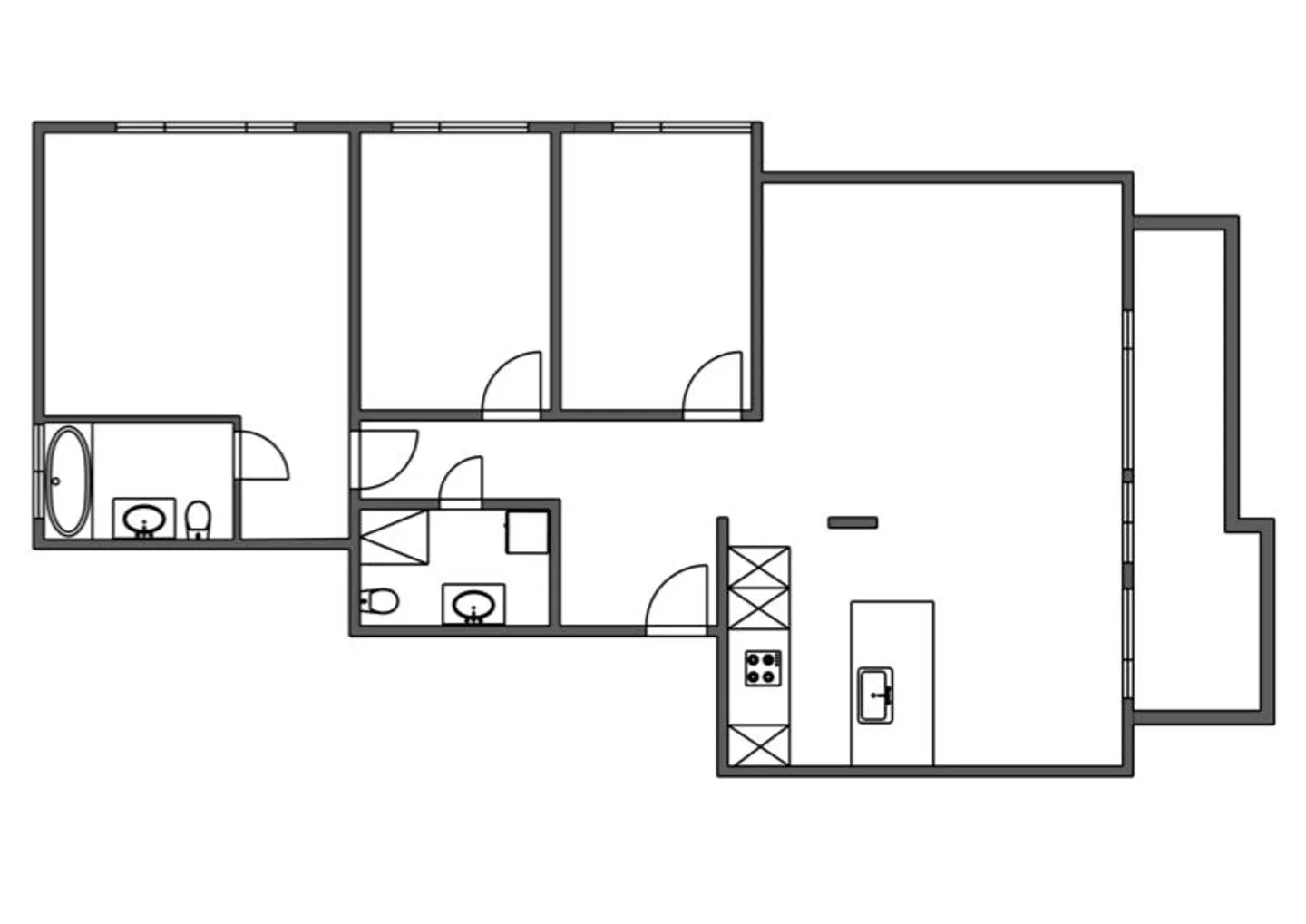 Prima occupazione dopo ristrutturazione completa - Appartamento di 4,5 stanze vicino al lago - Foto 5 di 13