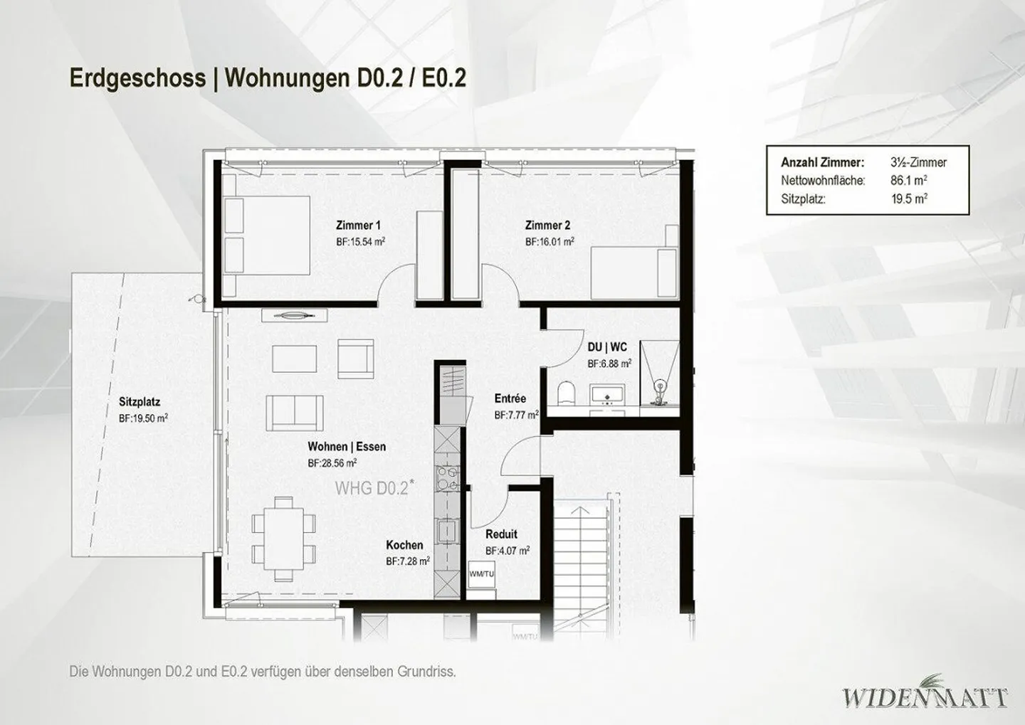 Hochwertige 3.5 Zimmerwohnung - am Hallwilersee - Photo 11 sur 12