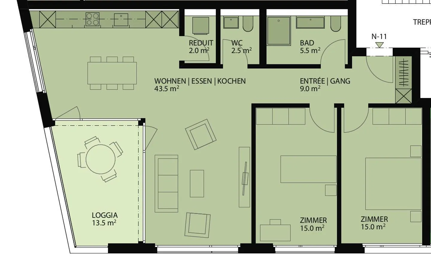 Exklusives Apartment in Winterthur - Foto 10 von 10