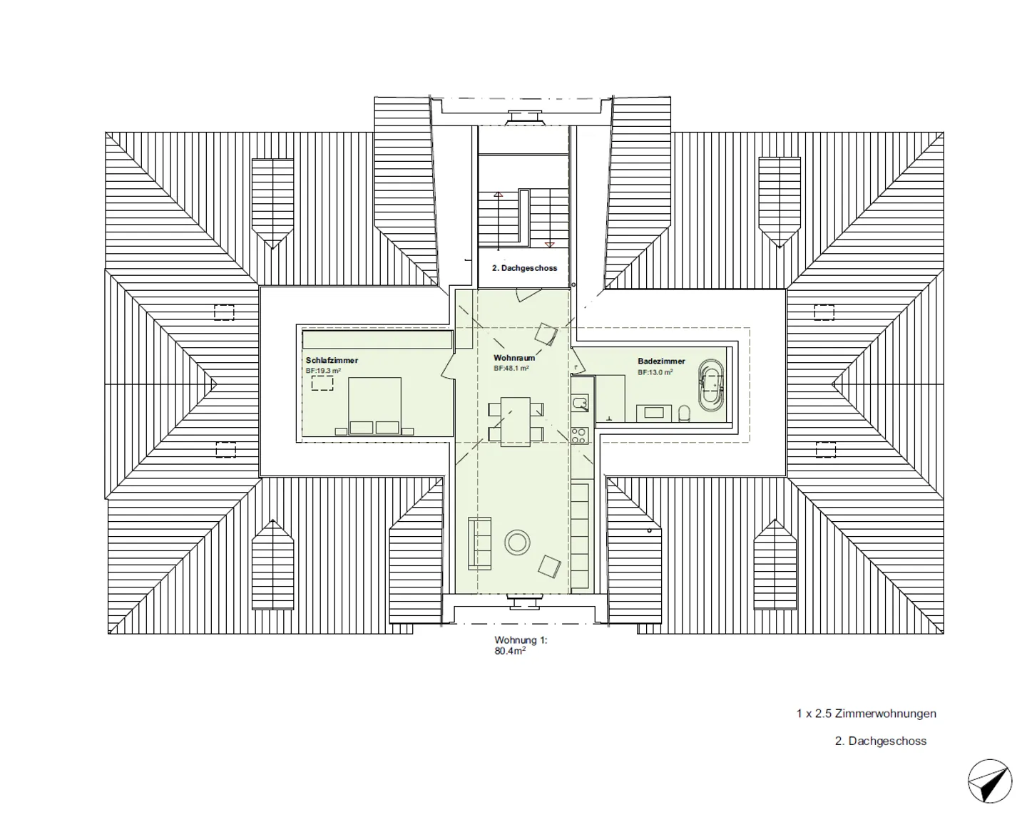 Penthouse exclusif de 2½ pièces - Photo 14 sur 15