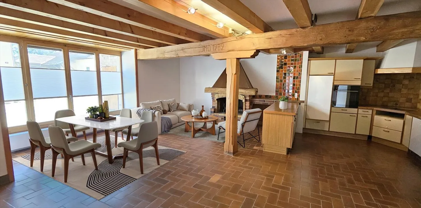 Appartamento duplex di 3,5 locali nel cuore di Moiry - Foto 2 di 4