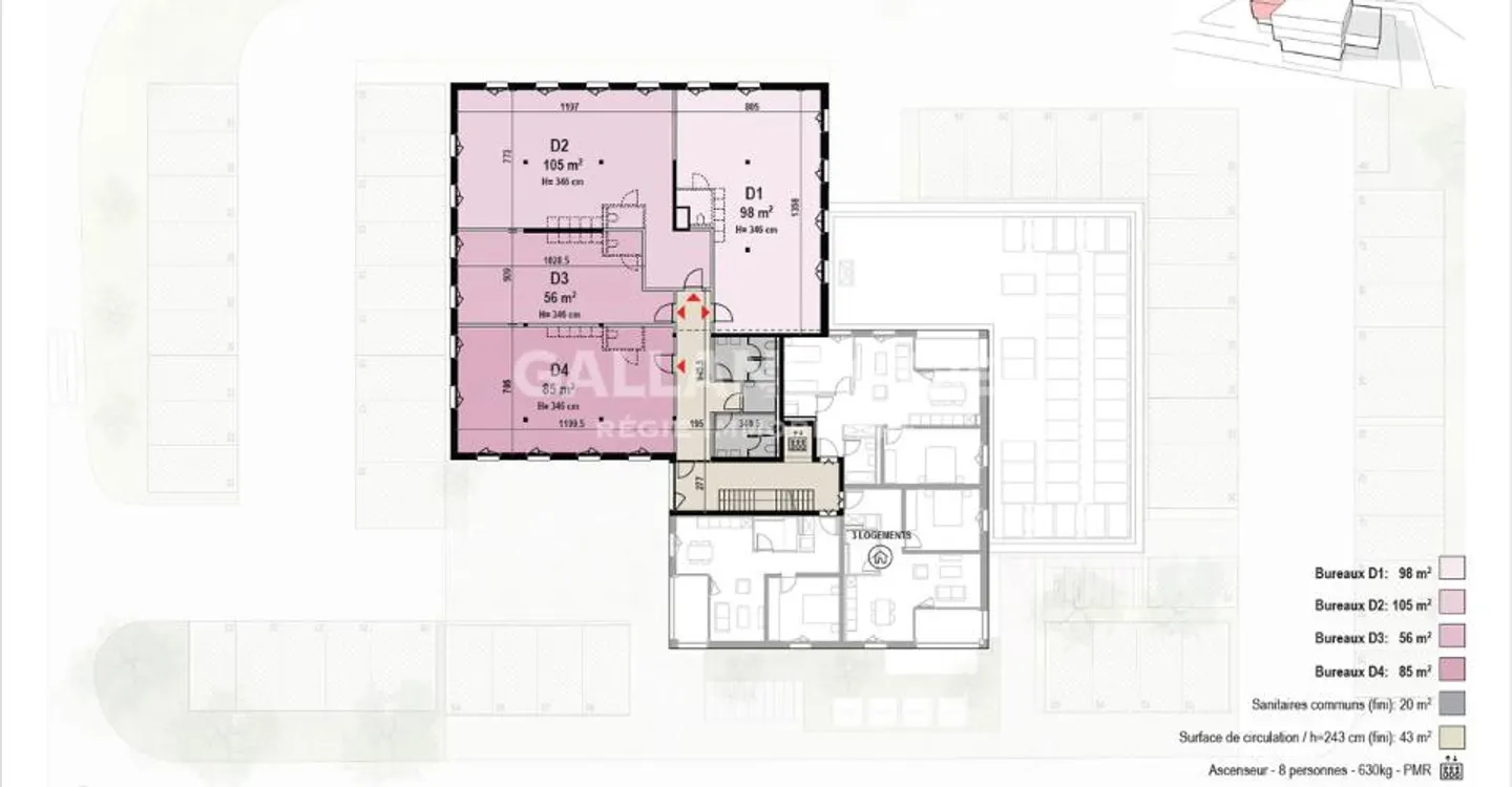 IHRE ZUKÜNFTIGE GEWERBEFLÄCHE IN SAINT-AUBIN – 56, 98 ODER 105 M2 - Foto 6 von 7