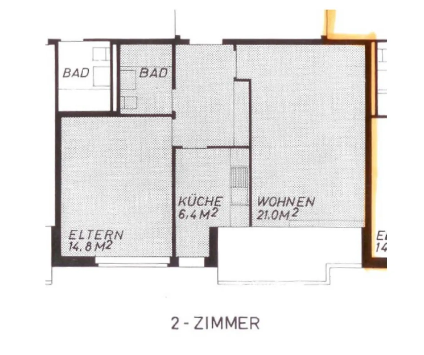 2-room apartment in the green with lake view - Photo 6 of 7