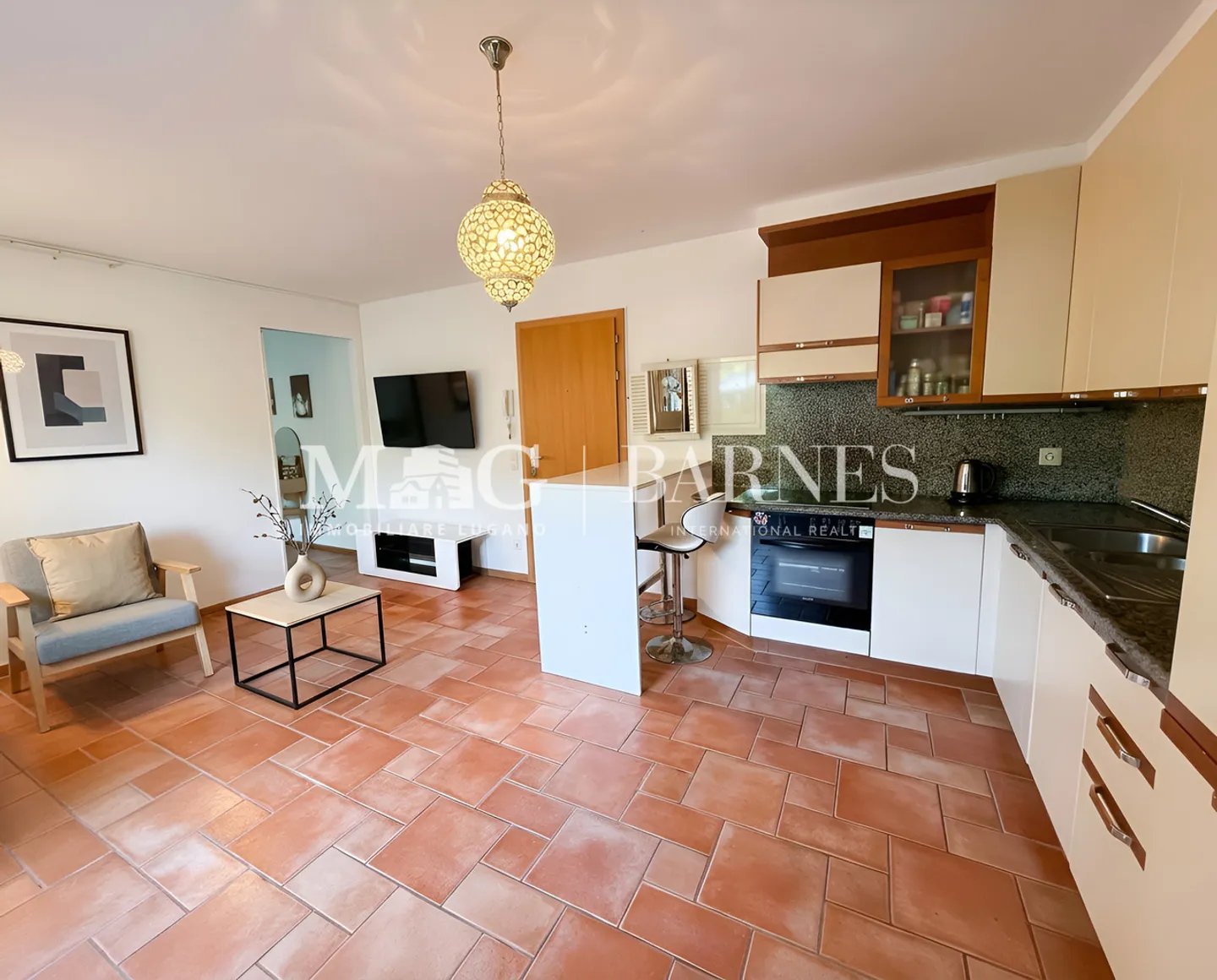 Charmant Appartement avec Jardin à Collina d'Oro - Photo 4 sur 7