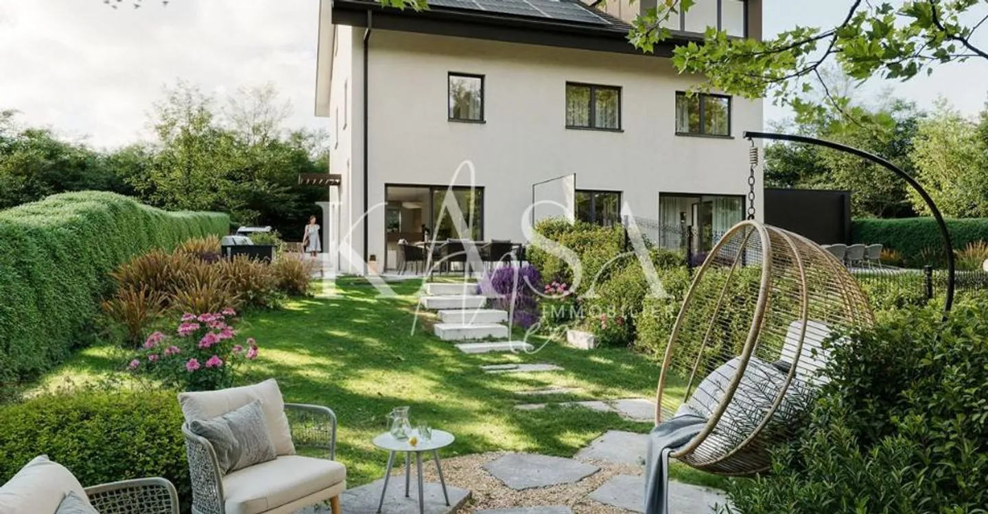Neues 3,5-Zimmer-Wohnung im Townhouse-Stil mit Garten - Épalinges - Foto 6 von 9