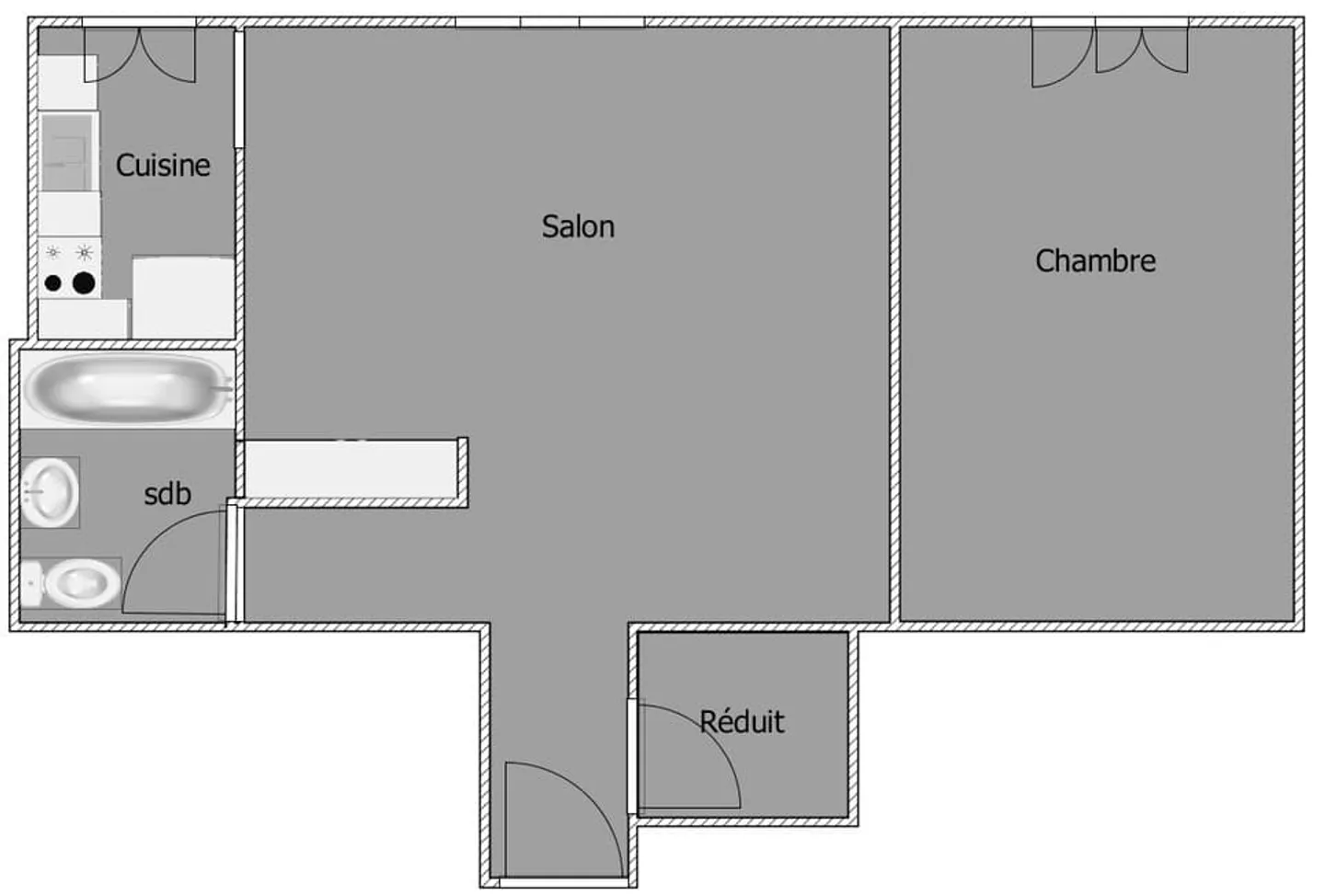 Appartamento ristrutturato con terrazza - Avenue des Alpes - Foto 10 di 10