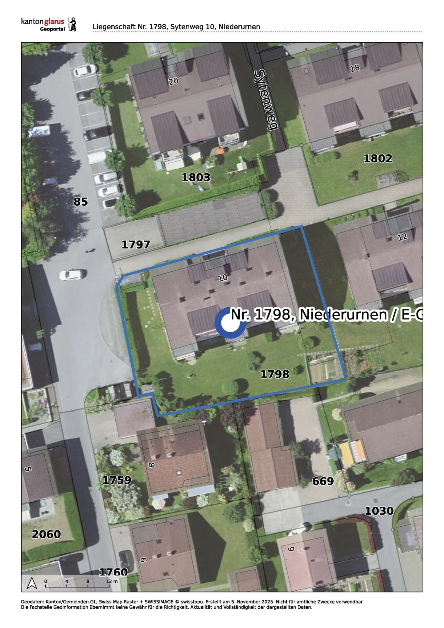 Appartamento di 4,5 locali con posto auto in garage e balcone in una posizione tranquilla a Niederurnen - Foto 19 di 19