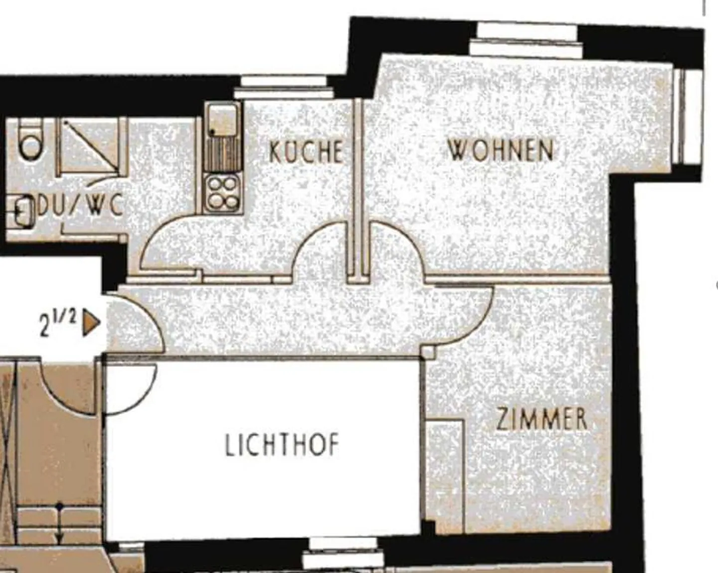 2.5 Room Apartment in the Heart of the Old Town - Photo 6 of 6