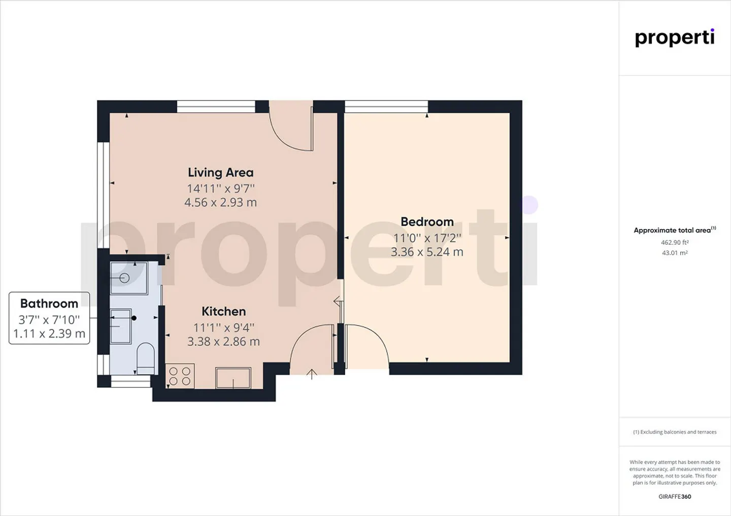 Furnished 2-room apartment in Schliern near Köniz - Photo 8 of 9