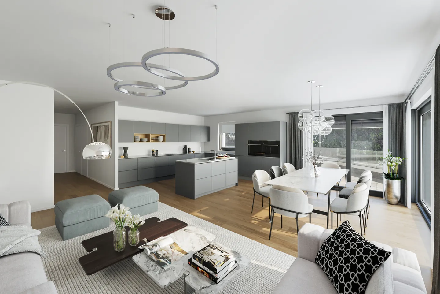 Gravelone - Wunderschöne 5,5-Zimmer-Wohnung mit herrlichem Blick - Foto 2 von 6