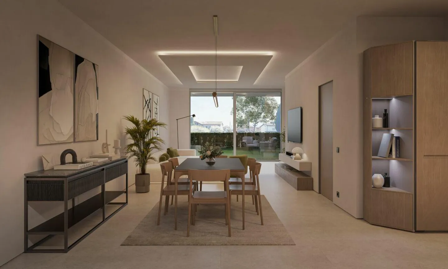 Moderna villetta a schiera di testa con giardino privato, di nuova edificazione - Foto 1 di 6