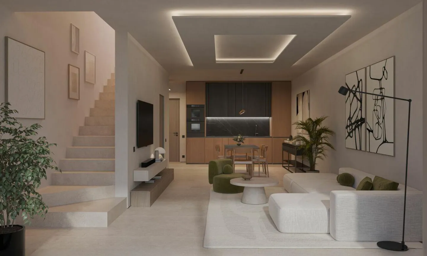 Moderna villetta a schiera di testa con giardino privato, di nuova edificazione - Foto 2 di 6