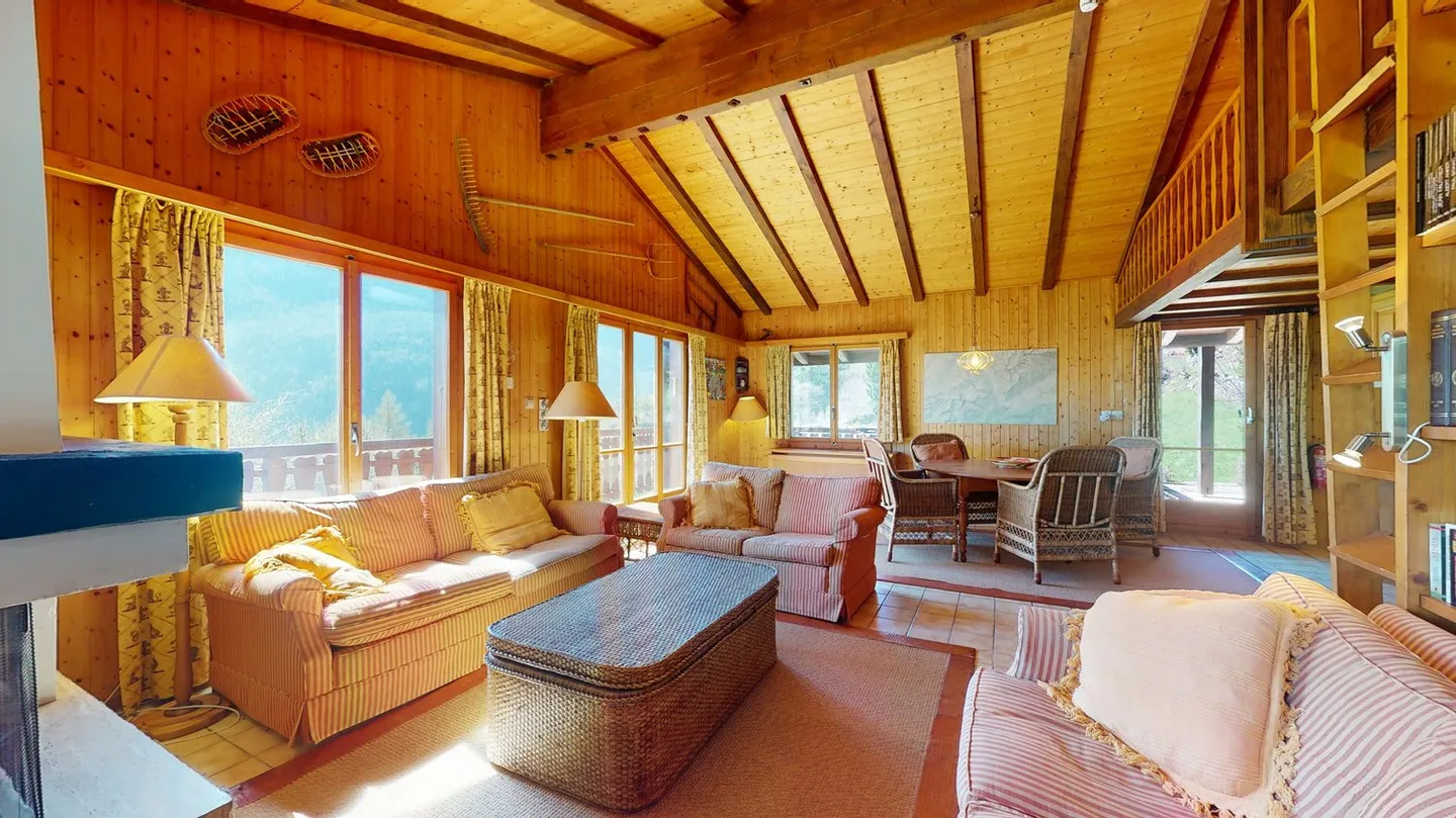 Zu der Saison - Prächtiges Chalet, umgeben von Grün, in Les Marécottes - Foto 1 von 17