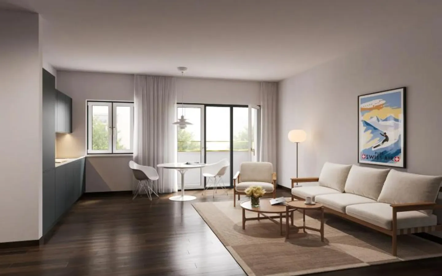 Appartements 2½ pièces rénovés avec style à l'Universitätsstrasse 37 - Photo 2 sur 2