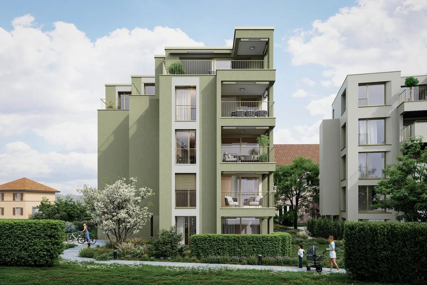 Nouveau projet de construction Olea : appartement en attique de 4,5 pièces - Photo 4 sur 5
