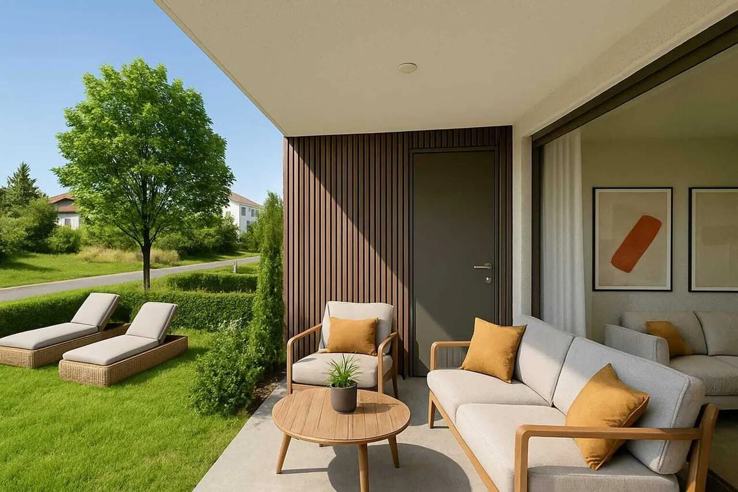 Architettura moderna incontra sostenibilità ad Aarau Rohr! – Casa bifamiliare di 5,5 locali con giardino e impianto fotovoltaico! - Foto 2 di 13