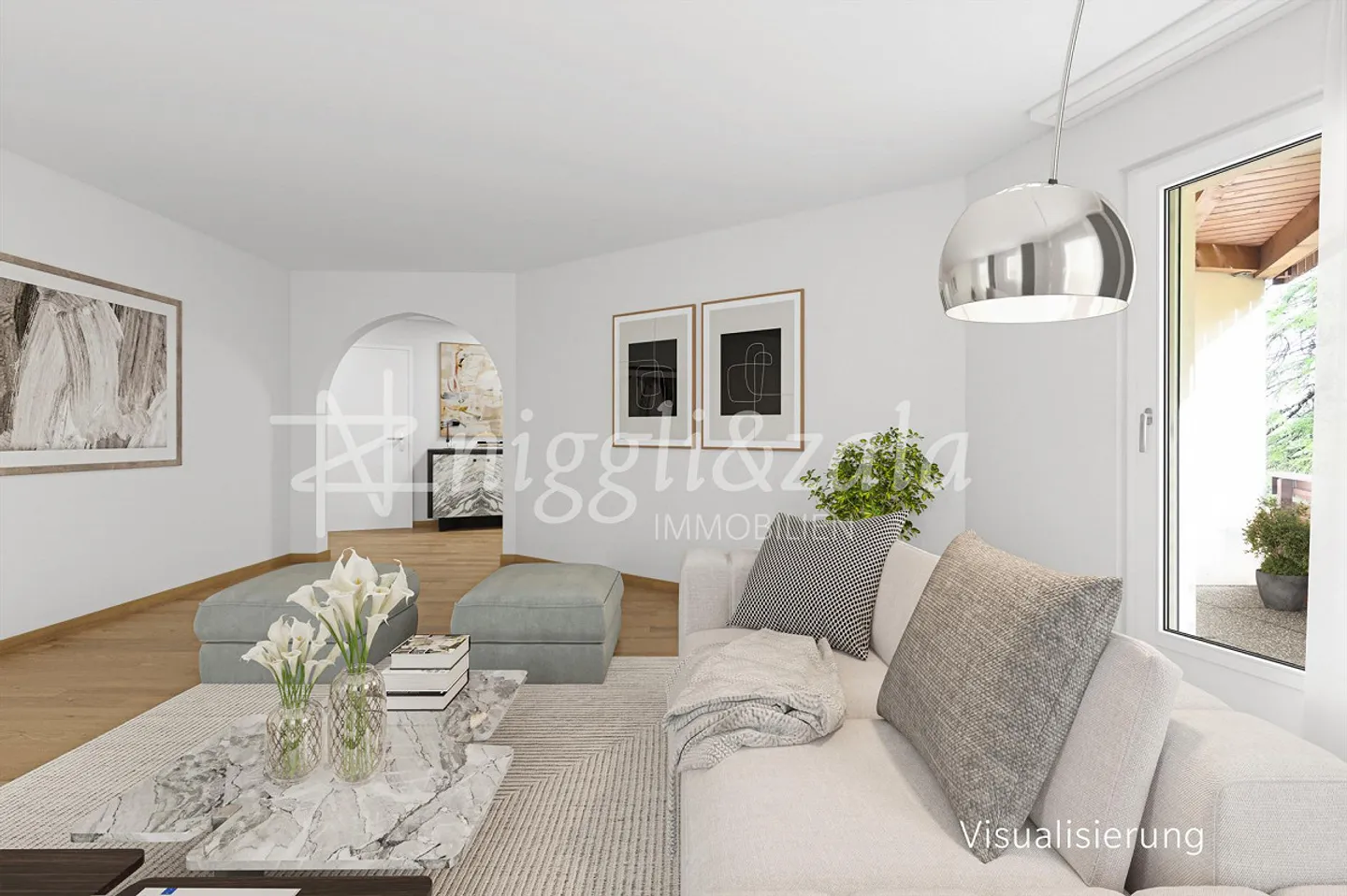 Gut konzipierte 3.5-Zimmerwohnung an zentrumsnaher Lage - Foto 3 von 6