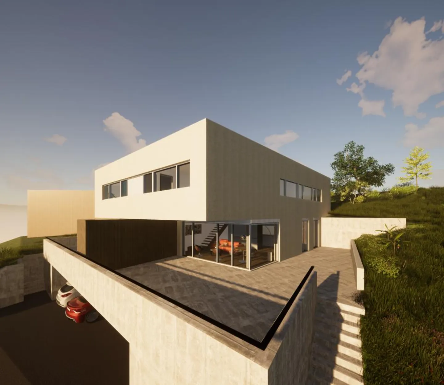 160 m² de surface habitable, terrain privé de 421 m² et terrasse de 43 m² - Photo 3 sur 5