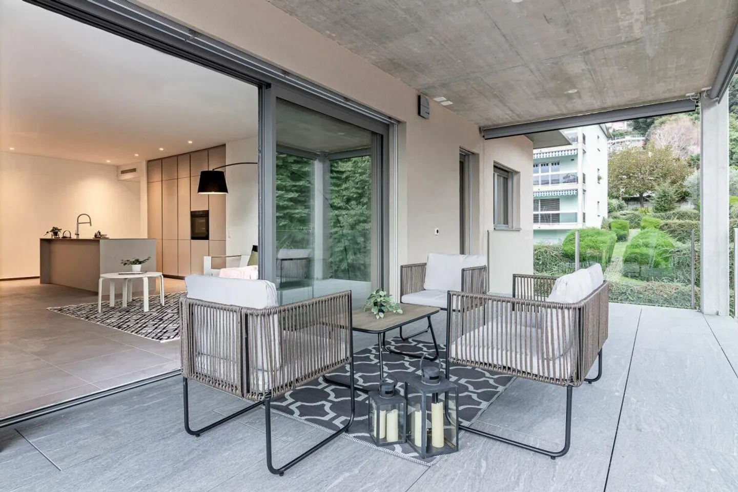 PREGASSONA · APPARTAMENTO LUMINOSO DI 4½ LOCALI CON TERRAZZA E FINITURE DI ALTA QUALITÀ · OPZIONE AFFITTO-ACQUISTO - Foto 2 di 19