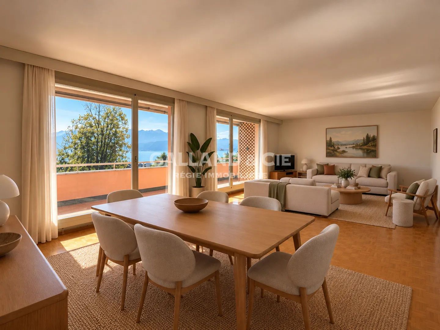 Spazioso appartamento 3.5 locali con vista - ~ 130 m² - Quartiere Mousquines-Verdeil - Foto 4 di 8